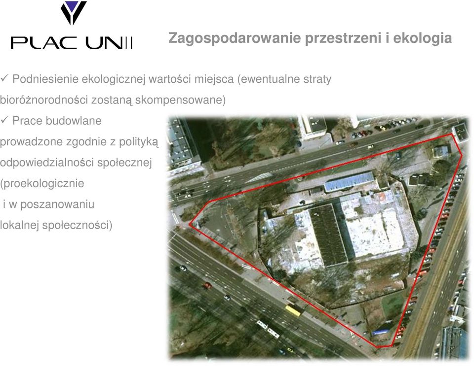 skompensowane) Prace budowlane prowadzone zgodnie z polityką