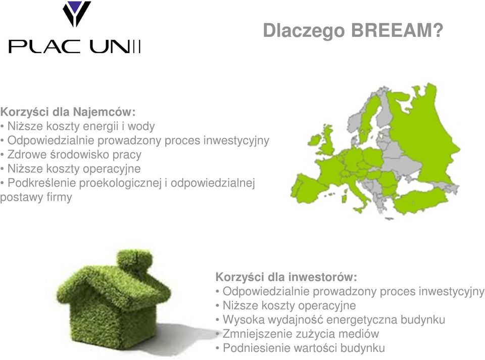 Zdrowe środowisko pracy NiŜsze koszty operacyjne Podkreślenie proekologicznej i odpowiedzialnej postawy