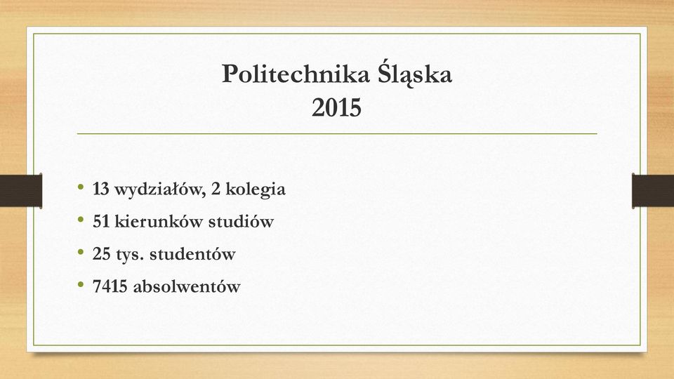 51 kierunków studiów 25