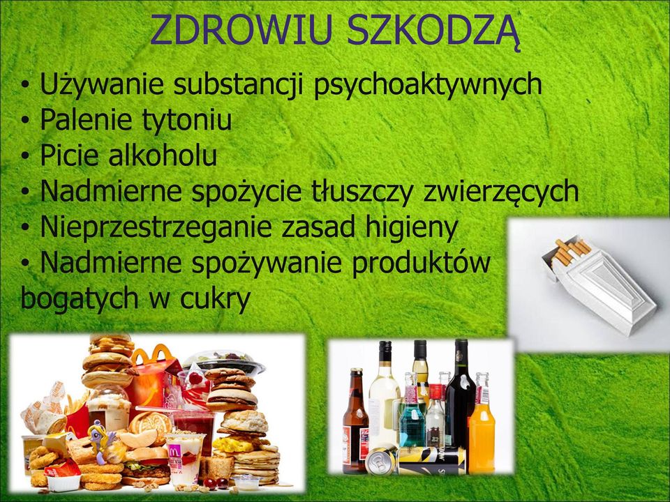 Nadmierne spożycie tłuszczy zwierzęcych