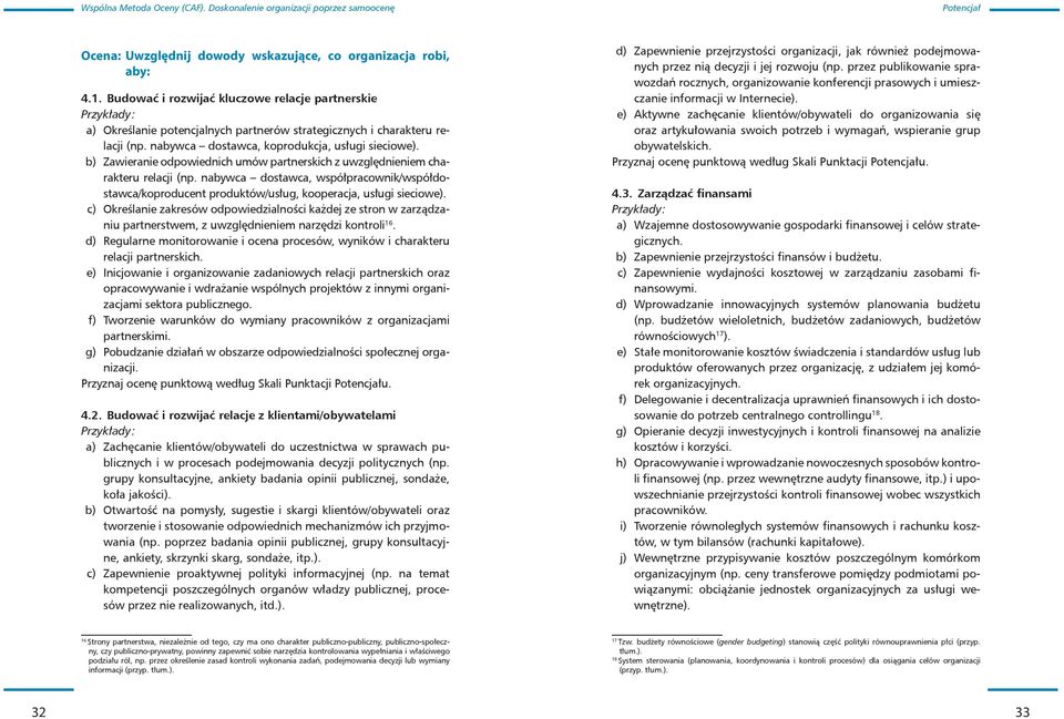 b) Zawieranie odpowiednich umów partnerskich z uwzględnieniem charakteru relacji (np. nabywca dostawca, współpracownik/współdostawca/koproducent produktów/usług, kooperacja, usługi sieciowe).