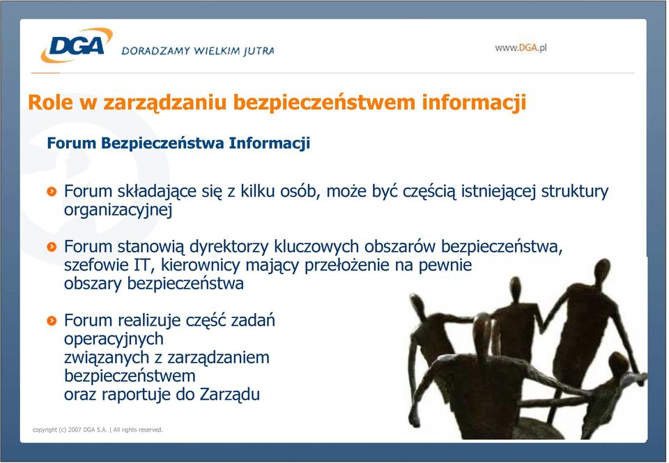 obszarów bezpieczeństwa, szefowie IT, kierownicy mający przełoŝenie na pewnie obszary bezpieczeństwa