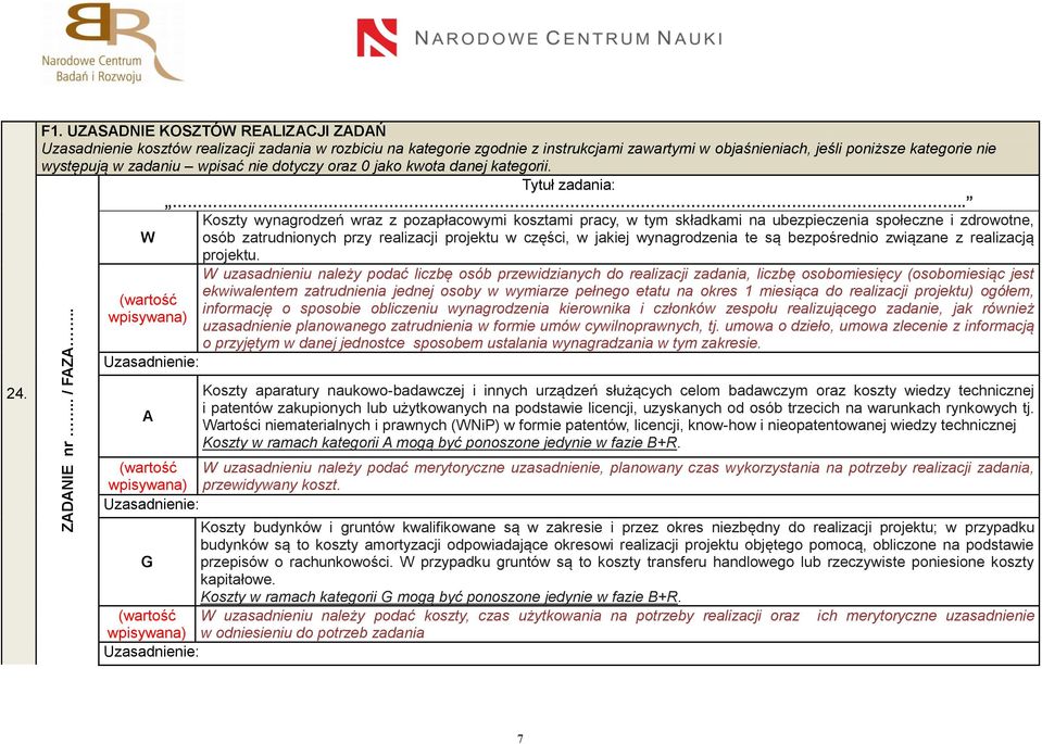 wpisać nie dotyczy oraz 0 jako kwota danej kategorii. Tytuł zadania:.