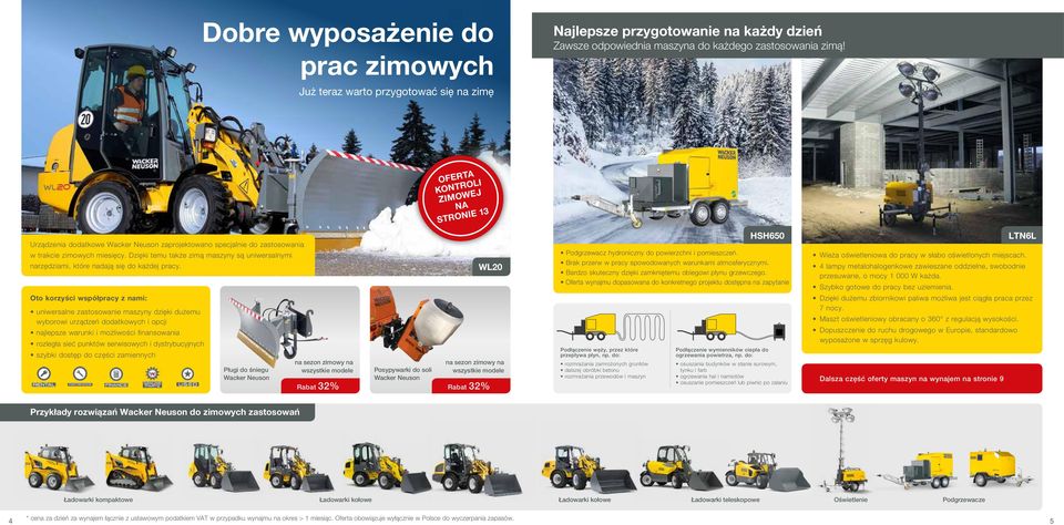 Dzięki temu także zimą maszyny są uniwersalnymi narzędziami, które nadają się do każdej pracy.