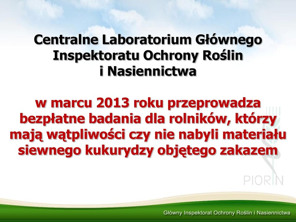 bezpłatne badania dla rolników, którzy mają wątpliwości