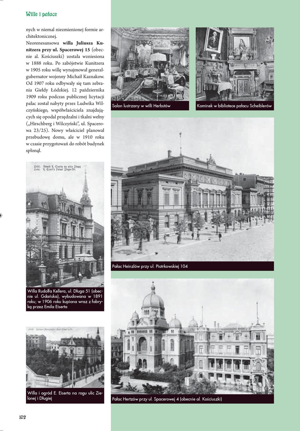 12 października 1909 roku podczas publicznej licytacji pałac został nabyty przez Ludwika Wilczyńskiego, współwłaściciela znajdujących się opodal przędzalni i tkalni wełny ( Hirschberg i Wilczyński,