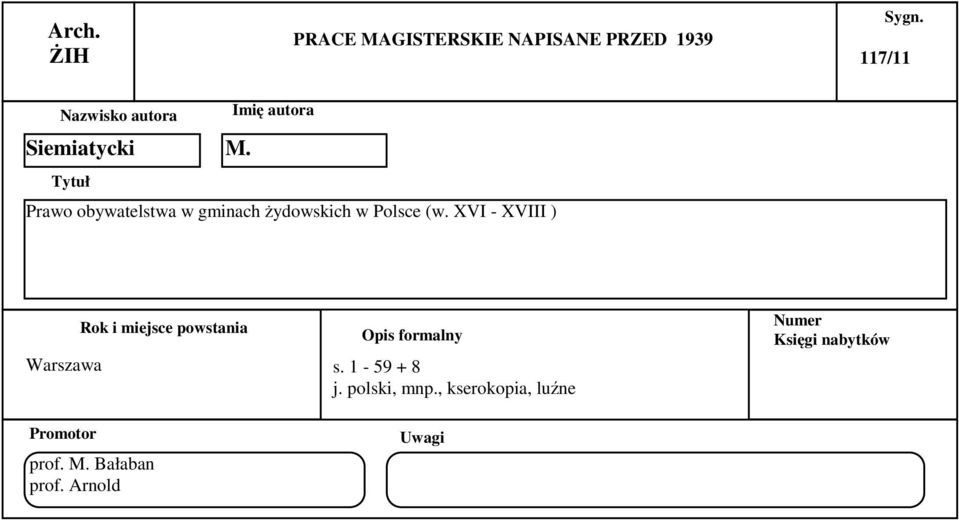 żydowskich w Polsce (w.