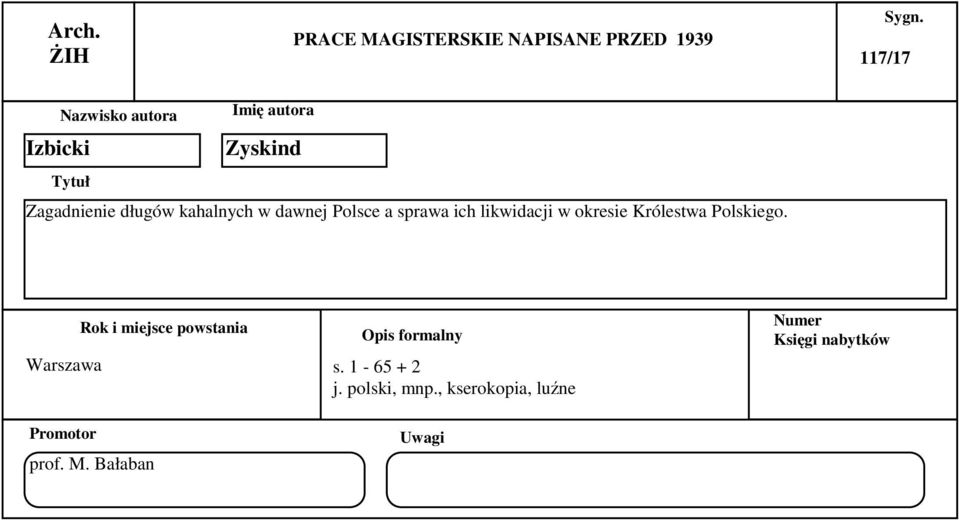 sprawa ich likwidacji w okresie