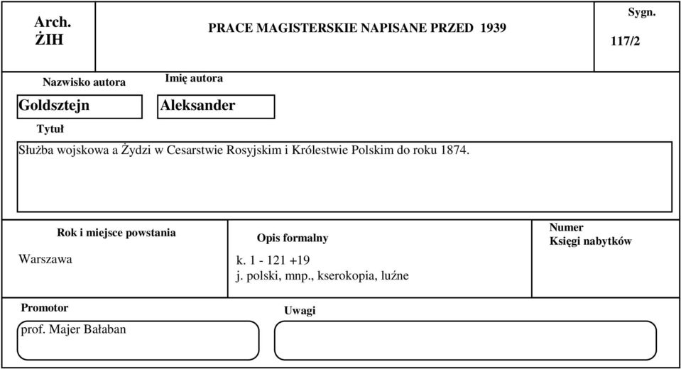 Rosyjskim i Królestwie Polskim do roku