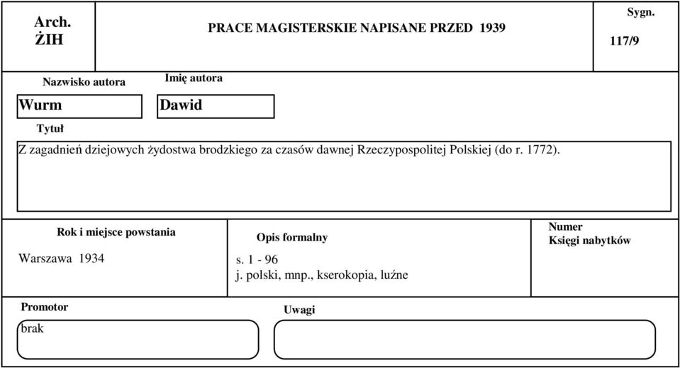 czasów dawnej Rzeczypospolitej