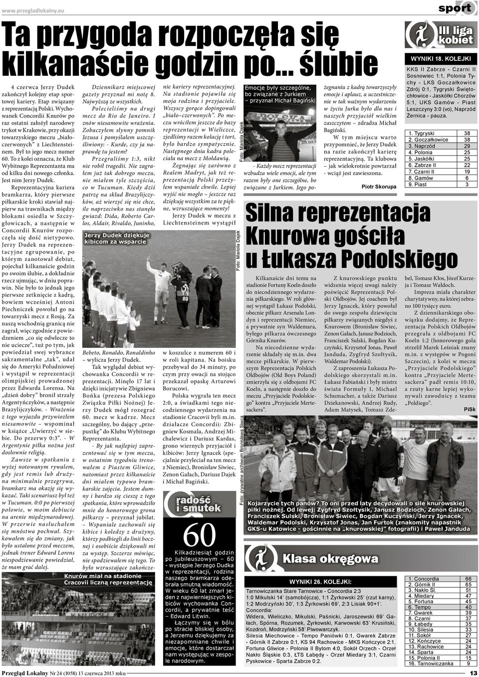 To z kolei oznacza, że Klub Wybitnego Reprezentanta ma od kilku dni nowego członka. Jest nim Jerzy Dudek.