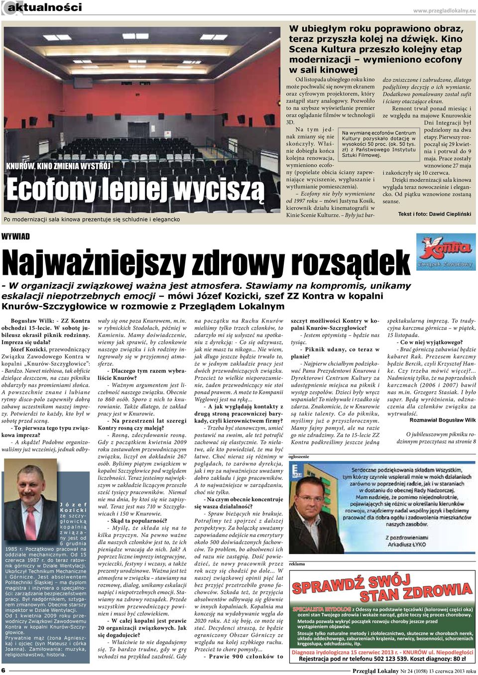 nowym ekranem podjęliśmy decyzję o ich wymianie. oraz cyfrowym projektorem, który Dodatkowo pomalowany został sufit zastąpił stary analogowy. Pozwoliło i ściany otaczające ekran.