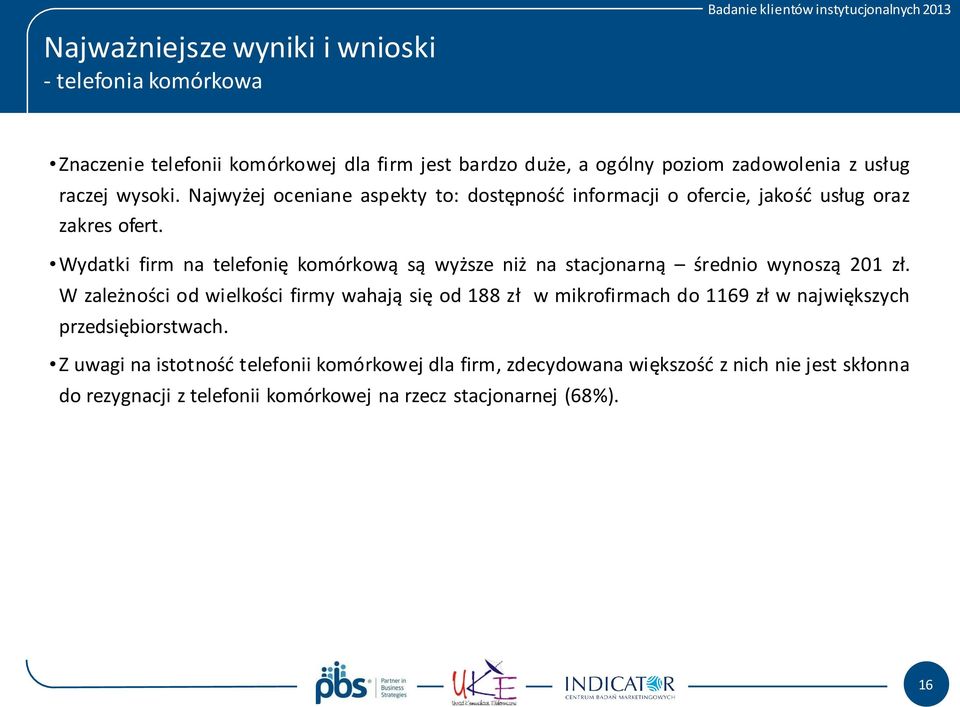 Wydatki firm na telefonię komórkową są wyższe niż na stacjonarną średnio wynoszą 201 zł.