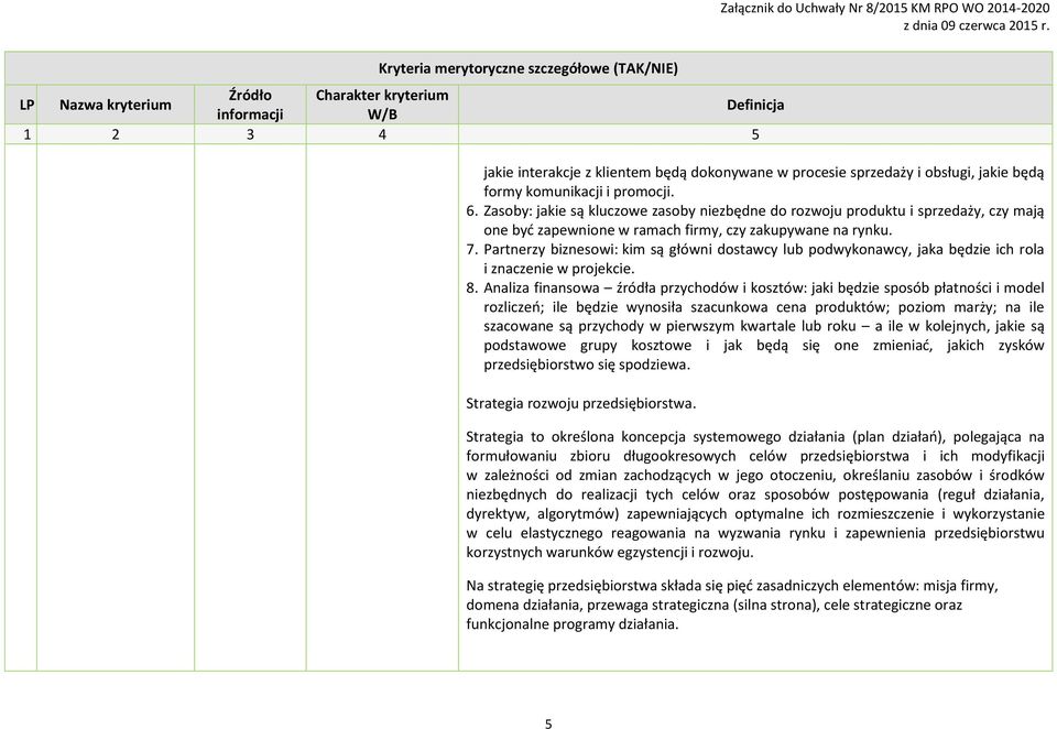 Partnerzy biznesowi: kim są główni dostawcy lub podwykonawcy, jaka będzie ich rola i znaczenie w projekcie. 8.