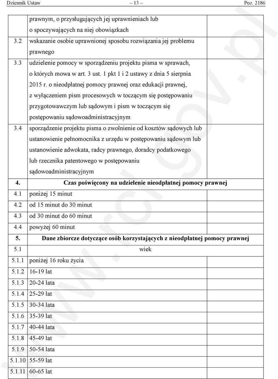 o nieodpłatnej pomocy prawnej oraz edukacji prawnej, z wyłączeniem pism procesowych w toczącym się postępowaniu przygotowawczym lub sądowym i pism w toczącym się postępowaniu sądowoadministracyjnym 3.