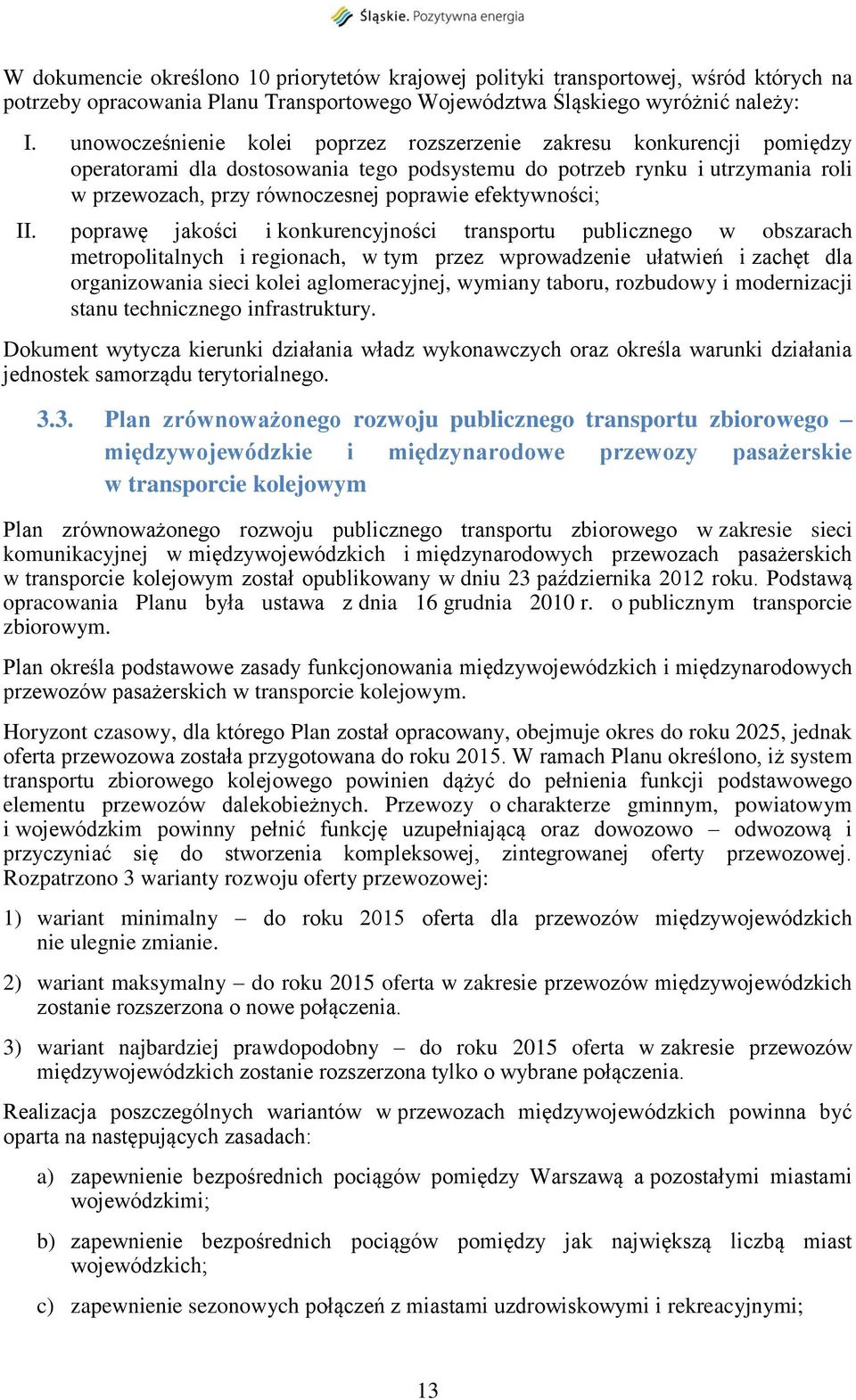 efektywności; II.