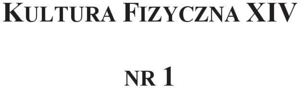 XIV NR 1