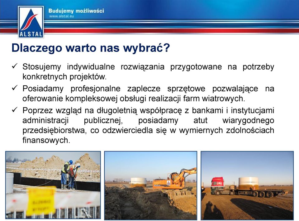 Posiadamy profesjonalne zaplecze sprzętowe pozwalające na oferowanie kompleksowej obsługi realizacji farm
