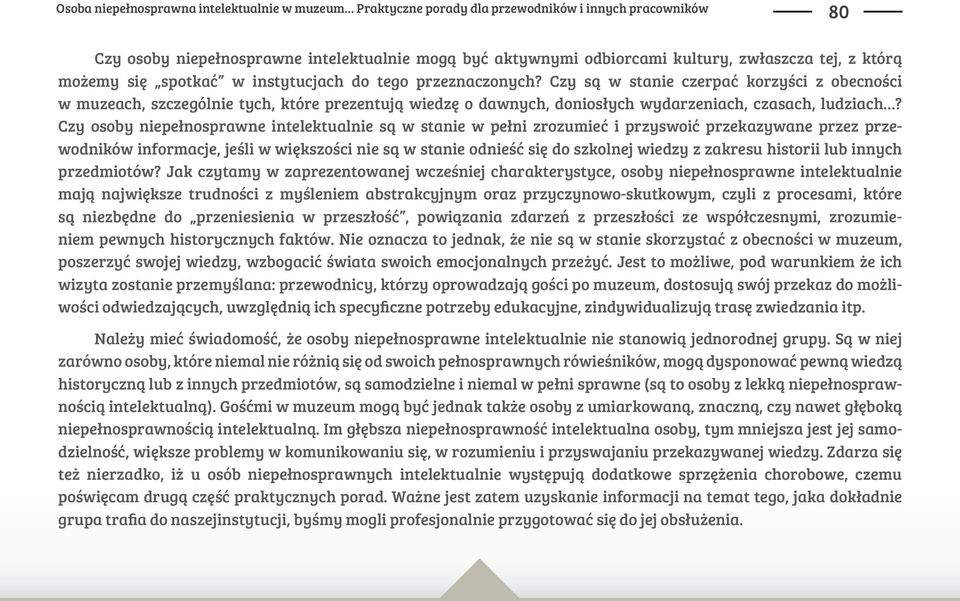 ych wydarzeniach, czasach, ludziach? Czy osoby niepe!nosprawne intelektualnie s" w stanie w pe!