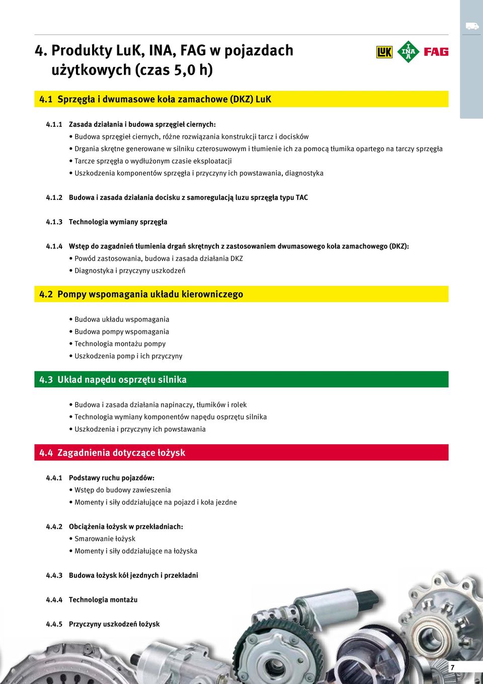 1 Zasada działania i budowa sprzęgieł ciernych: Budowa sprzęgieł ciernych, różne rozwiązania konstrukcji tarcz i docisków Drgania skrętne generowane w silniku czterosuwowym i tłumienie ich za pomocą