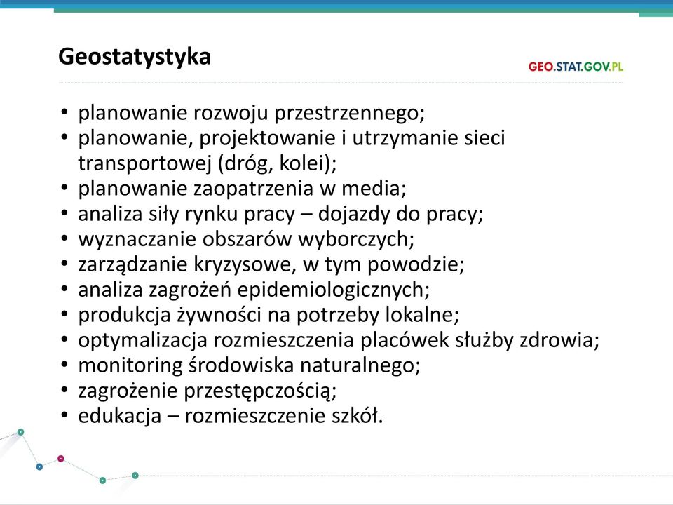 kryzysowe, w tym powodzie; analiza zagrożeń epidemiologicznych; produkcja żywności na potrzeby lokalne; optymalizacja