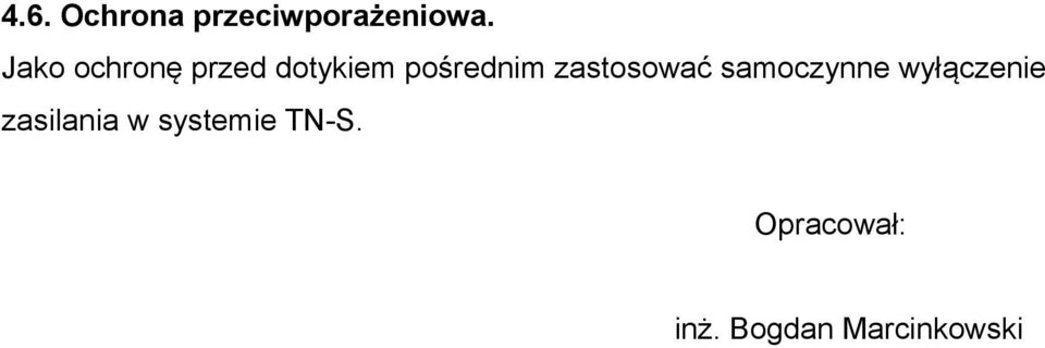 zastosować samoczynne wyłączenie
