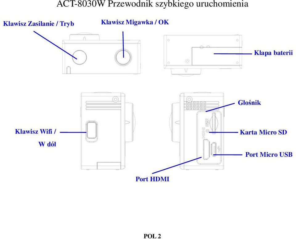 Głośnik Klawisz Wifi / W dół