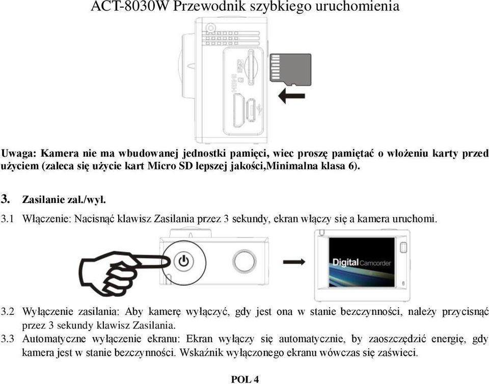 Zasilanie zał./wył. 3.