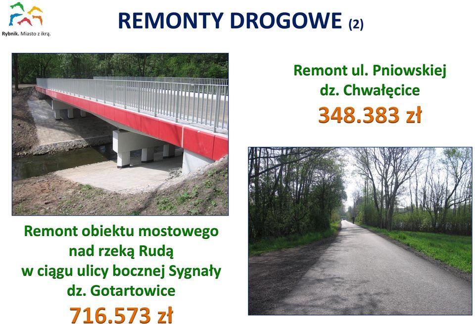 383 zł Remont obiektu mostowego nad
