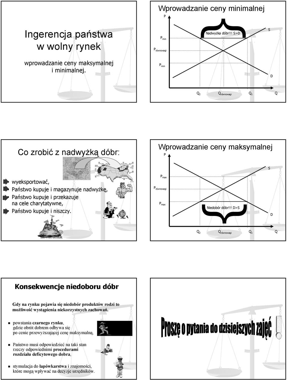 max max Niedobór dóbr!!! > 2 1 Konsekwencje niedoboru dóbr Gdy na rynku pojawia się niedobór produktów rodzi to możliwość wystąpienia niekorzystnych zachowań.