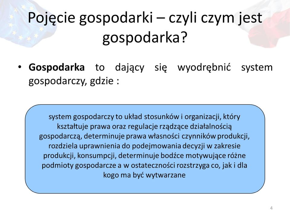 Gospodarka to dający się