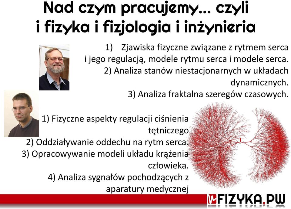 3) Analiza fraktalna szeregów czasowych.