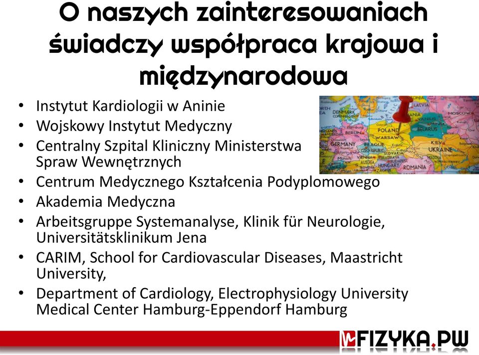 Medyczna Arbeitsgruppe Systemanalyse, Klinik für Neurologie, Universitätsklinikum Jena CARIM, School for Cardiovascular