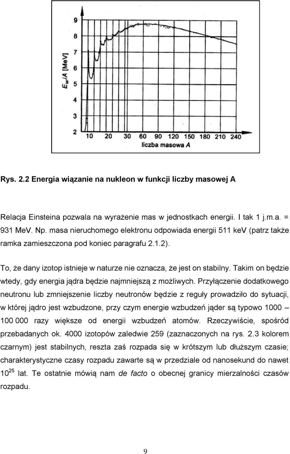 Takim on będzie wtedy, gdy energia jądra będzie najmniejszą z możliwych.