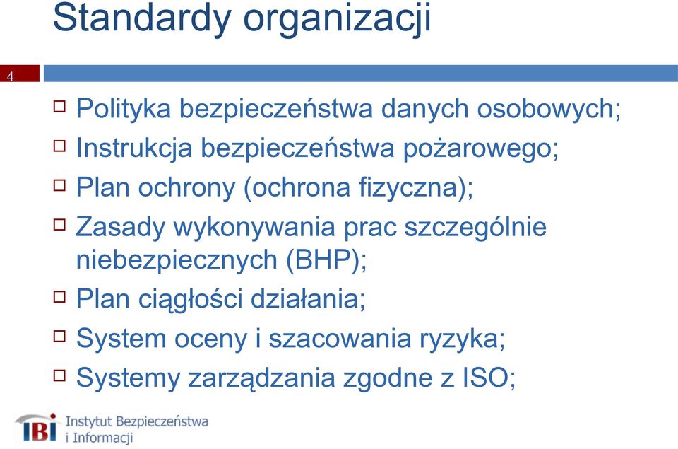 Zasady wykonywania prac szczególnie niebezpiecznych (BHP); Plan