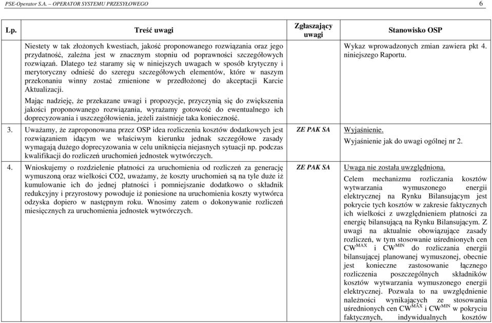 Dlatego teŝ staramy się w niniejszych uwagach w sposób krytyczny i merytoryczny odnieść do szeregu szczegółowych elementów, które w naszym przekonaniu winny zostać zmienione w przedłoŝonej do