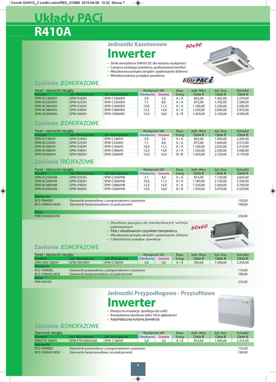 580,00 SPW-XC366VEH SPW-X365H SPW-C366VEH 10,0 11,2 A / A 1.180,00 2.320,00 3.500,00 SPW-XC486VEH SPW-X485H SPW-C486VEH 12,5 14,0 A / A 1.330,00 2.640,00 3.