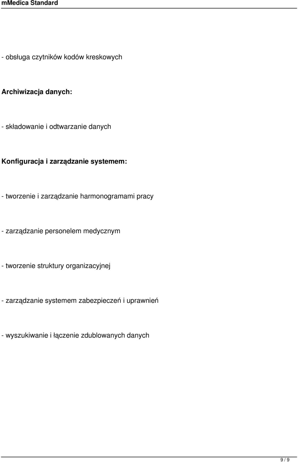 pracy - zarządzanie personelem medycznym - tworzenie struktury organizacyjnej -