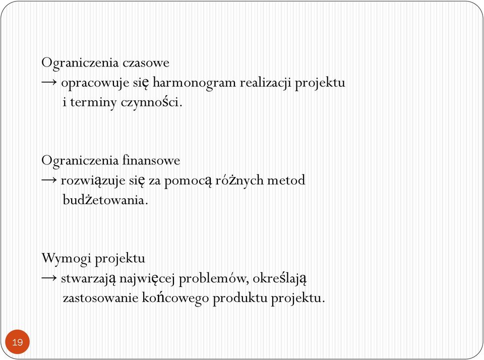 Ograniczenia finansowe rozwiązuje się za pomocą różnych metod