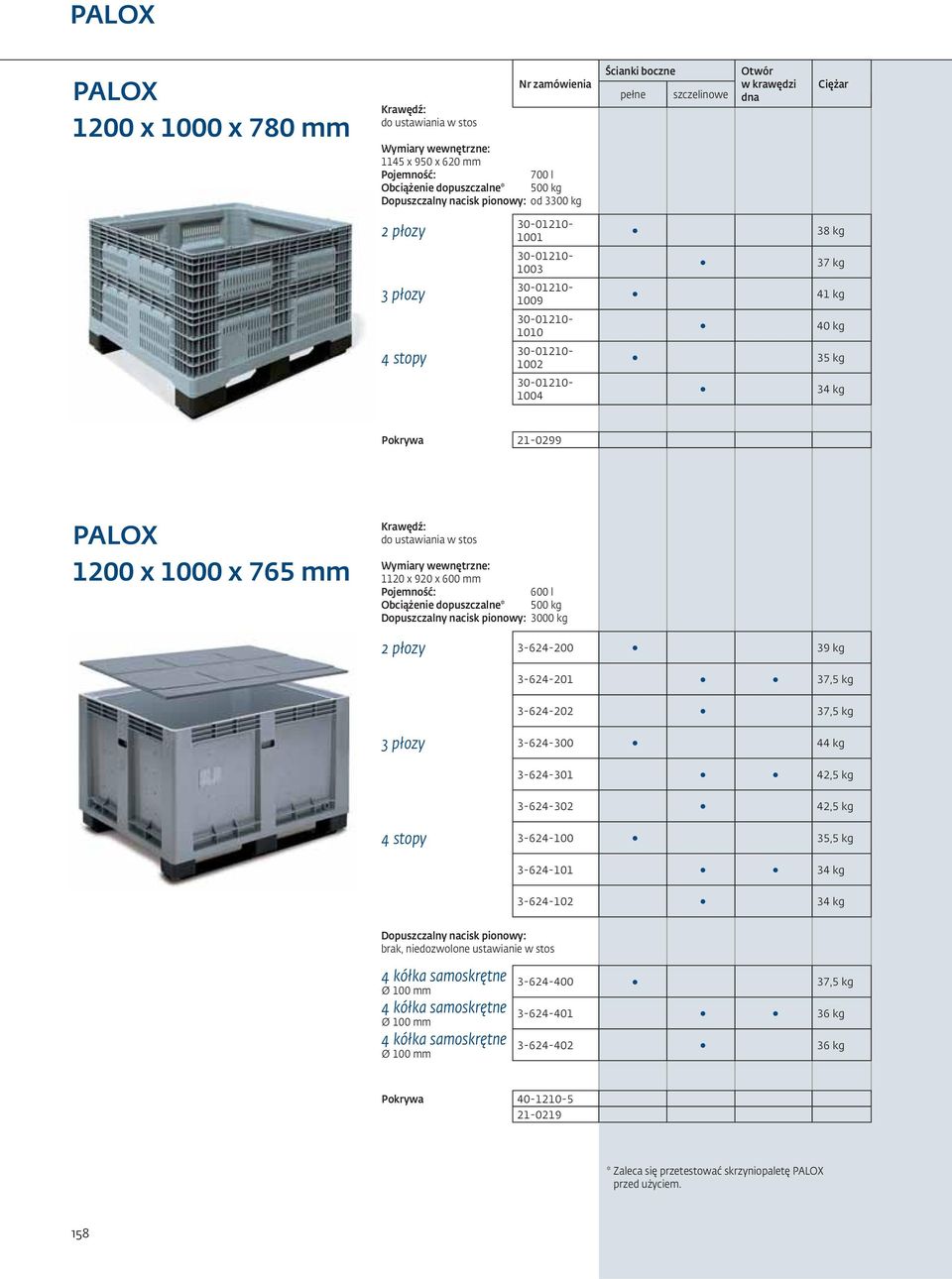 wewnętrzne: 0 x 90 x 600 mm Pojemność: 600 l Dopuszczalny nacisk pionowy: 000 kg płozy -64-00 9 kg -64-0 7,5 kg -64-0 7,5 kg płozy -64-00 44 kg -64-0 4,5 kg -64-0 4,5 kg -64-00 5,5 kg -64-0 4 kg