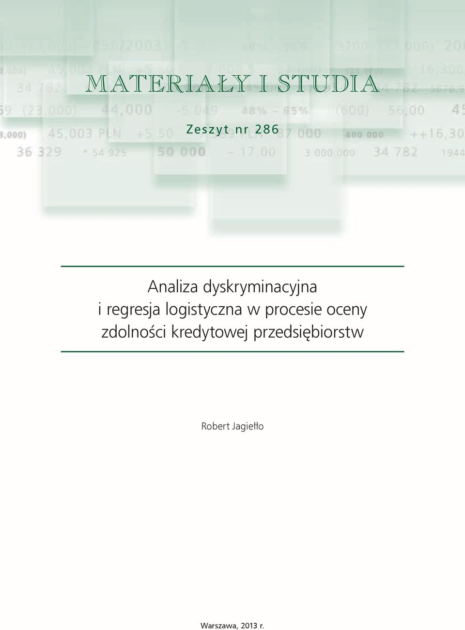 procese oceny zdolnośc kredytowej