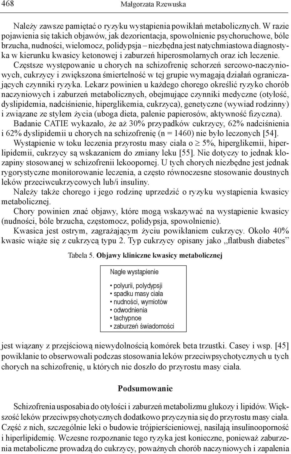 ketonowej i zaburzeń hiperosmolarnych oraz ich leczenie.