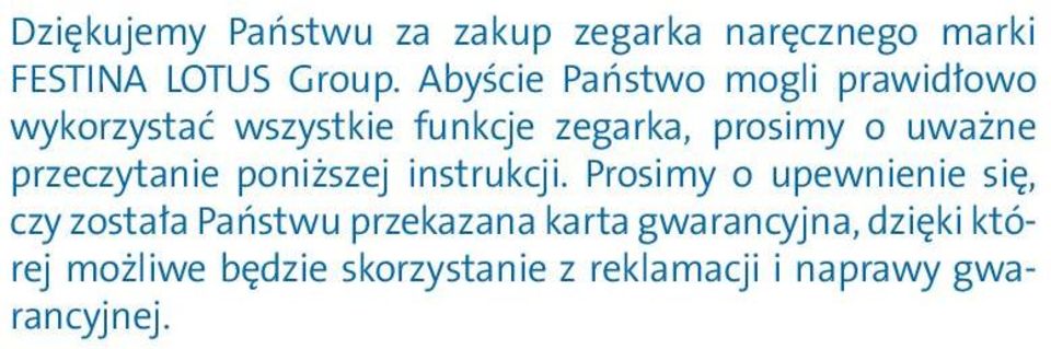 przeczytanie poniższej instrukcji.