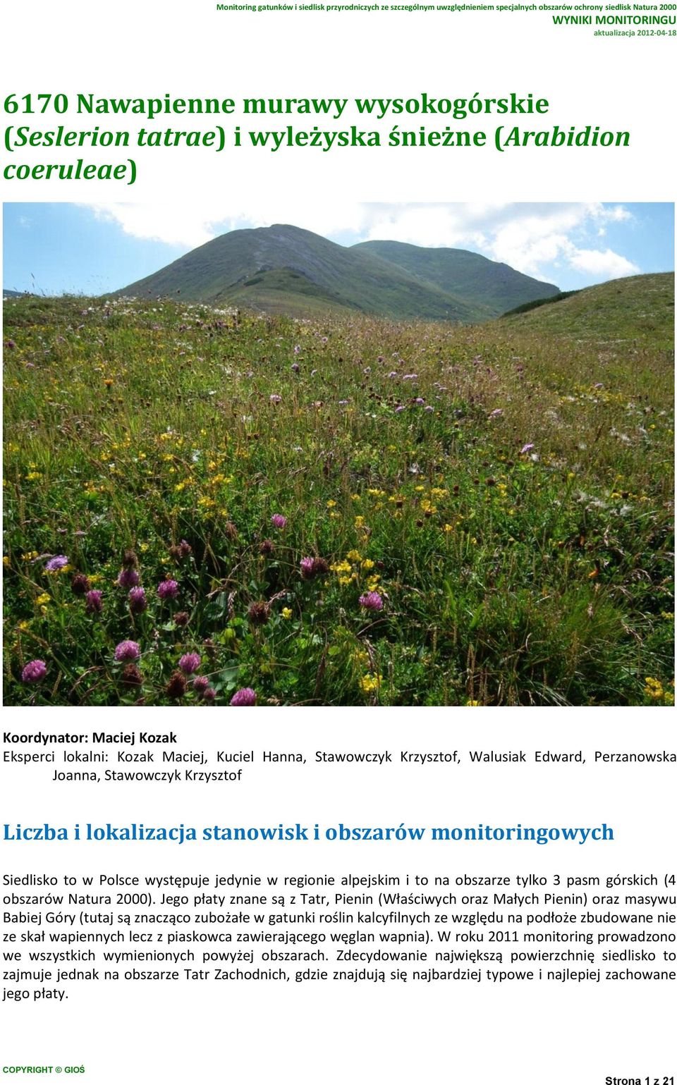 3 pasm górskich (4 obszarów Natura 2000).
