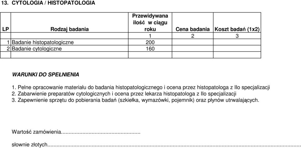 Zabarwienie preparatów cytologicznych i ocena przez lekarza histopatologa z IIo specjalizacji 3.