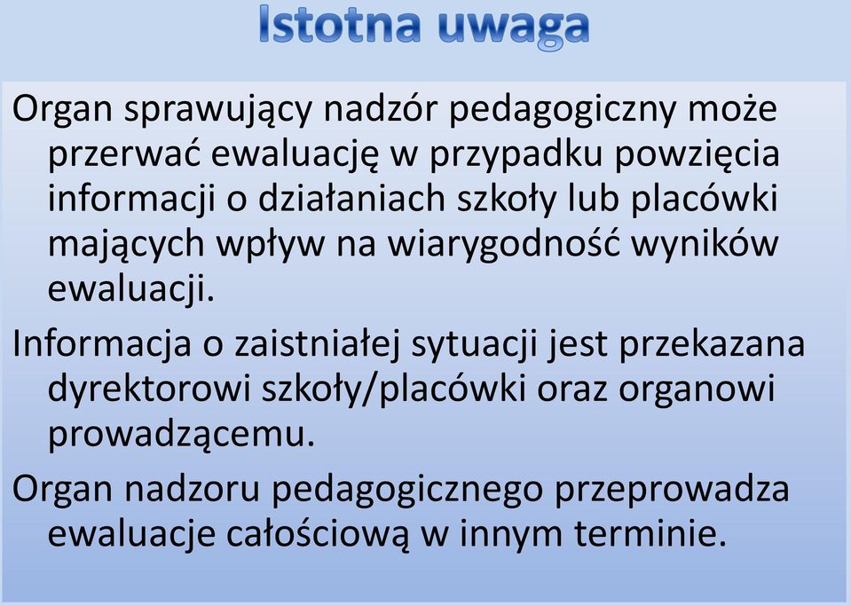 ewaluacji.