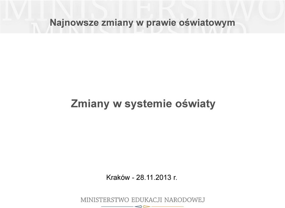 Zmiany w systemie