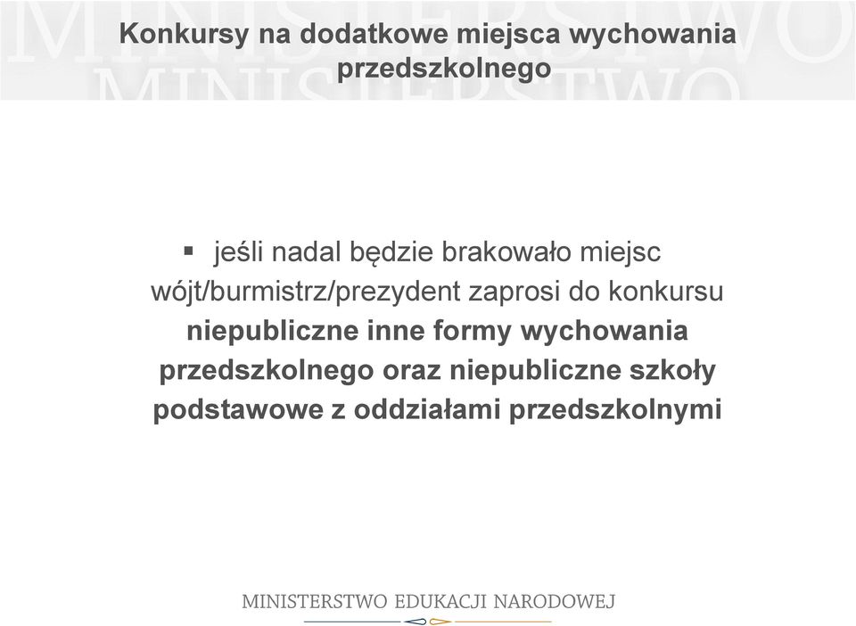 do konkursu niepubliczne inne formy wychowania przedszkolnego