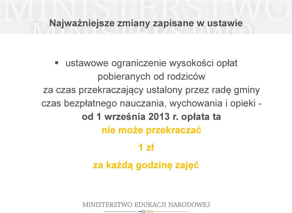 ustalony przez radę gminy czas bezpłatnego nauczania, wychowania i