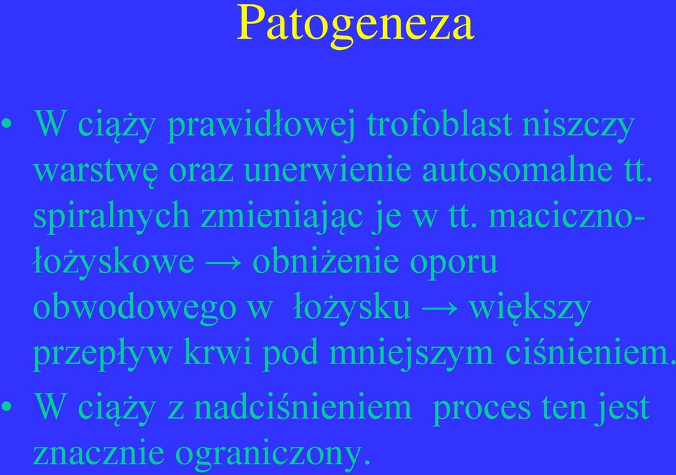 macicznołożyskowe obniżenie oporu obwodowego w łożysku większy przepływ